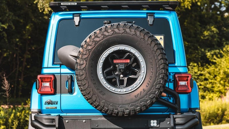 AEV Recovery Shovel for Off Road, Camping, Gardening, Beach, Digging Dirt, Sand, Mud & Snow. Fits Wrangler Tire Carrier. - Image 3